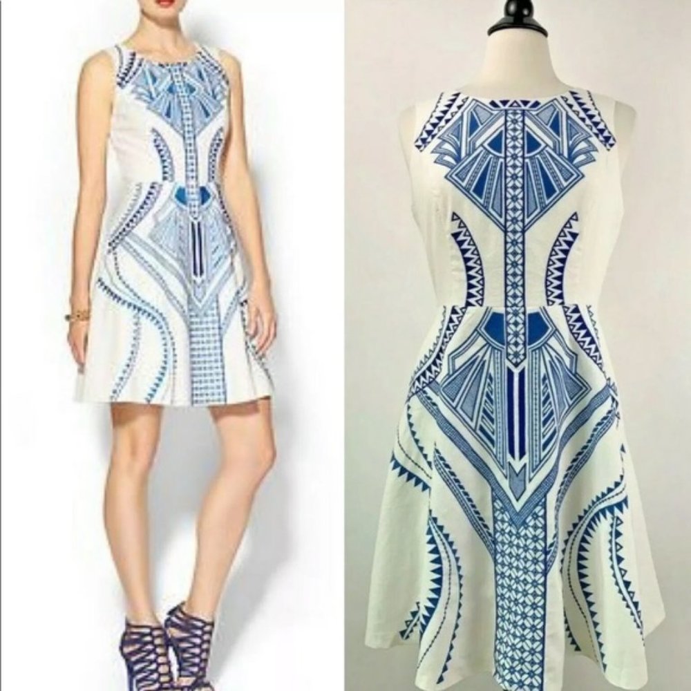 Anthropologie - Champagne & Strawberry Mini Dress